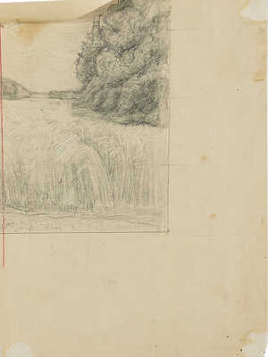 Честняков Ефим Васильевич. Танцы (на паспарту карандашный набросок)